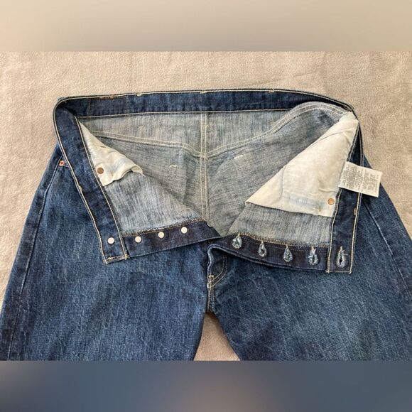 Levi’s 501 XX Men’s 40x30 Blue Denim Jeans Button Fly 100% Cotton Classic - Picture 6 of 11